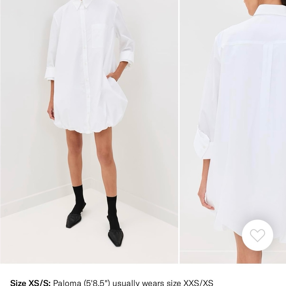 White Mini Shirt Dress